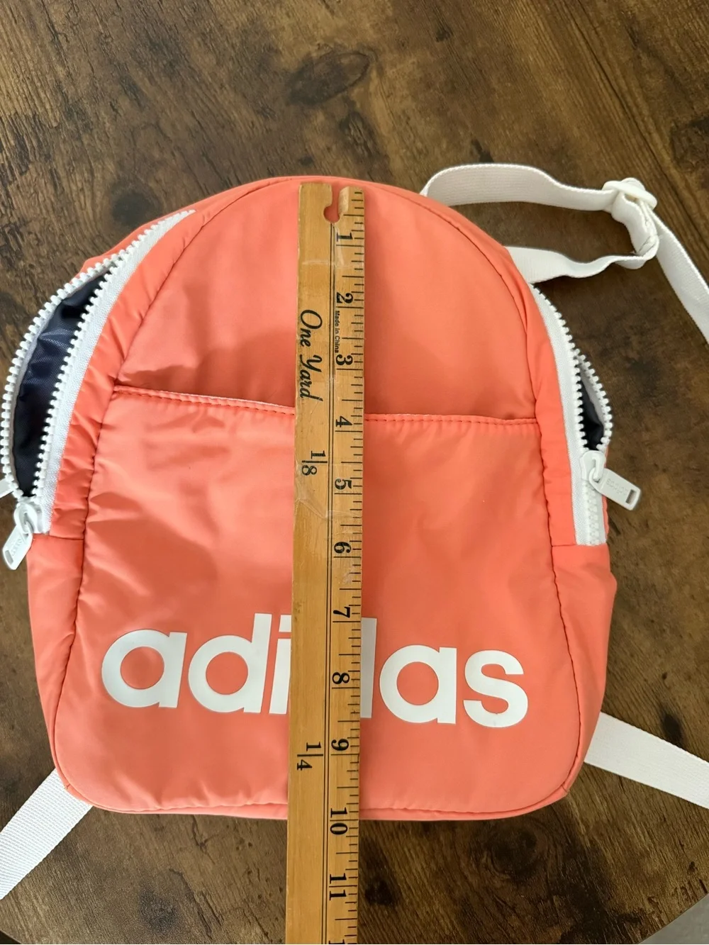 adidas Coral and White Mini Daypack